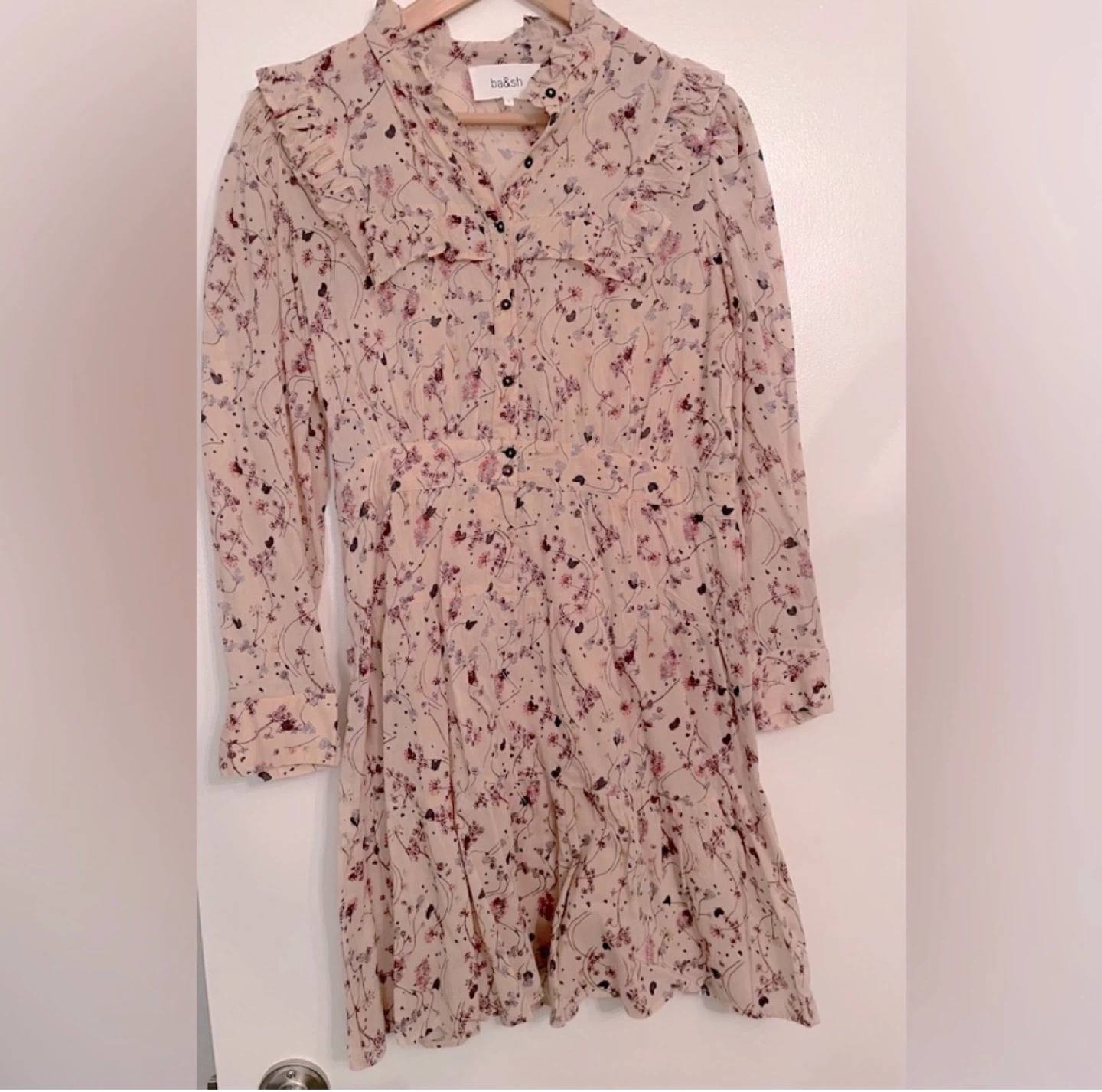 ba&sh Floral Ruffle Mini Dress ⚽ - photo 3