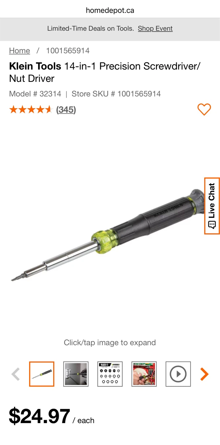Precision Screwdriver Klein Tools 14 in 1 and Nut Driver - photo 5