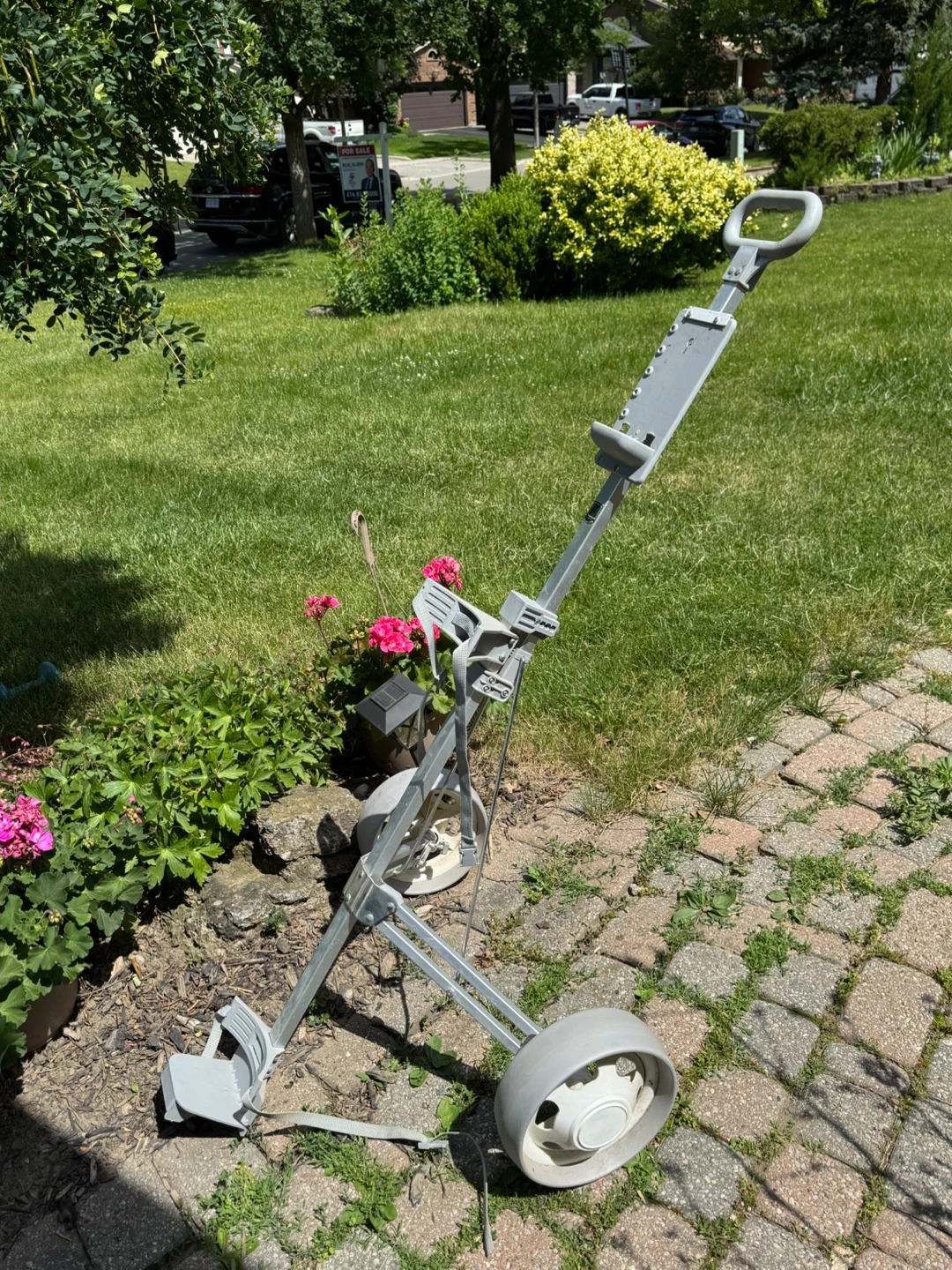 Grey Golf Push Cart