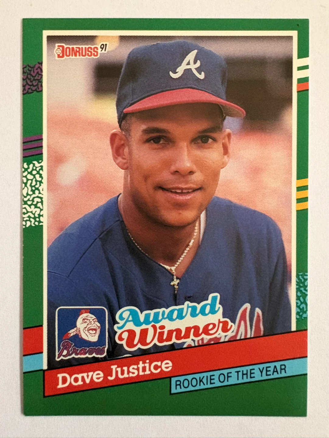 1991 Donruss Dave Justice Rookie Card