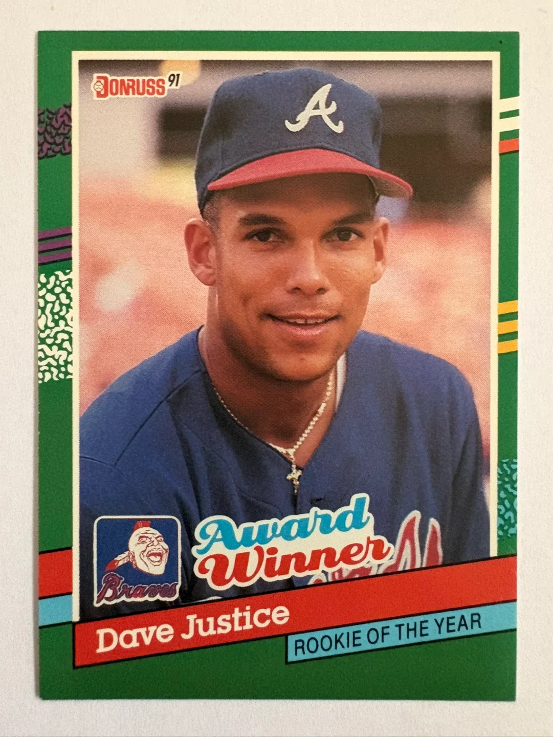1991 Donruss Dave Justice Rookie Card