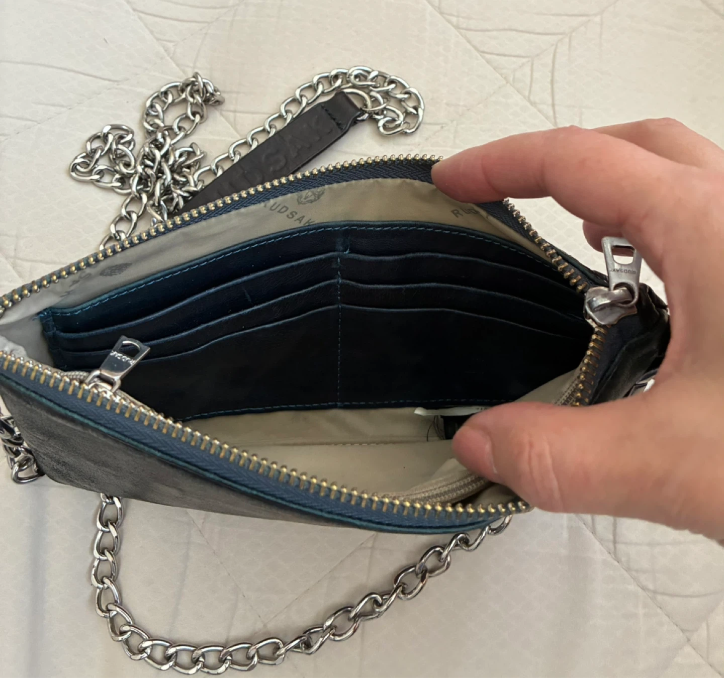 RUDSAK Black Leather Chain crossbody Wallet - photo 2