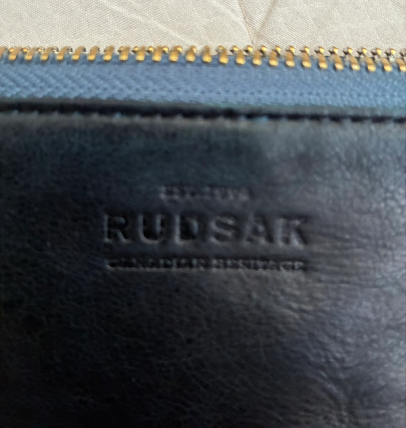 RUDSAK Black Leather Chain crossbody Wallet