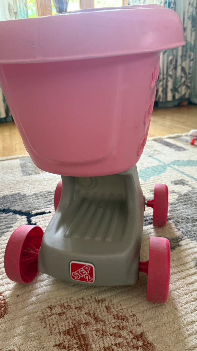 Step2 Pink Shopping Cart Toy with doll - photo 3