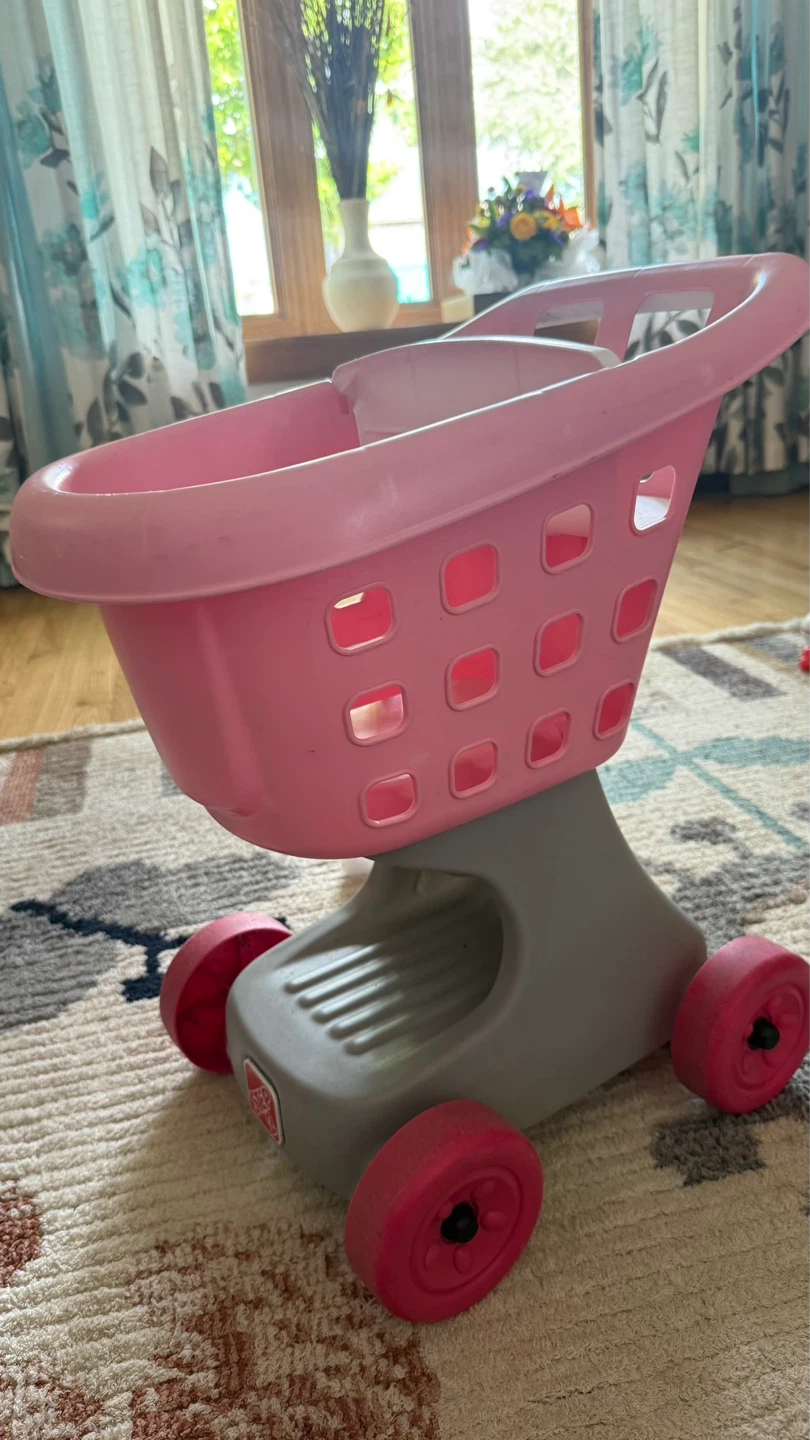 Step2 Pink Shopping Cart Toy with doll - photo 5