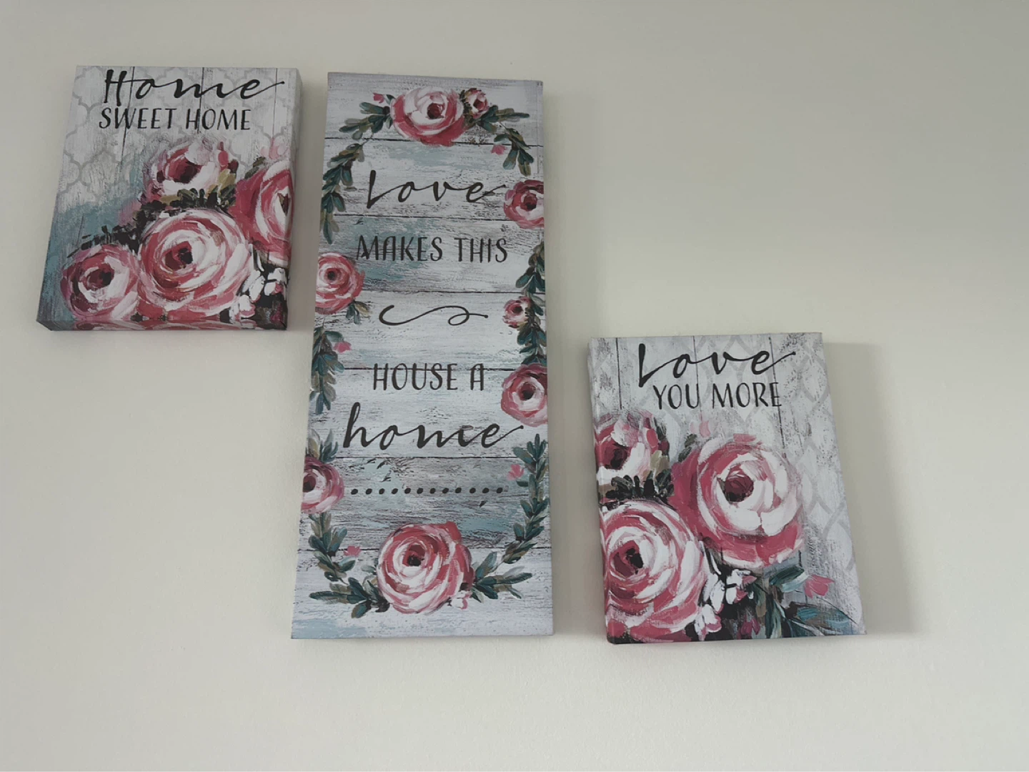 Home Sweet Home & Love Wall Art Set