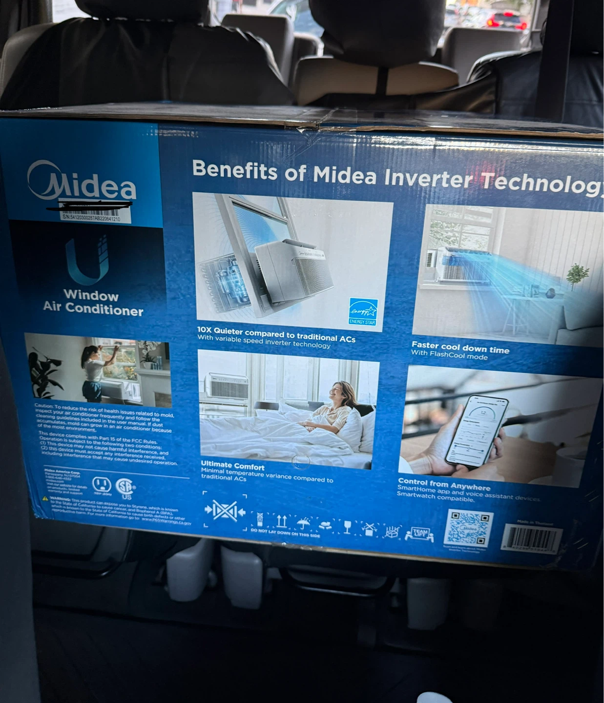 Midea 10,000 BTU U-Shaped Smart Window Air Conditioner⚽️