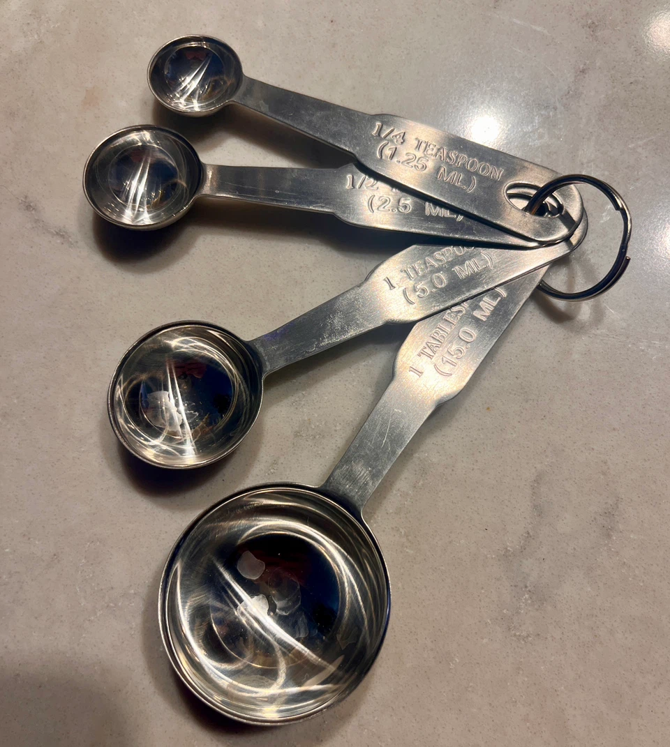 ⚽ Stainless Steel Measuring Spoons Set