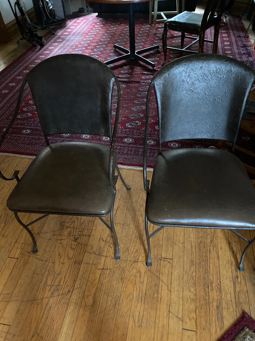 Pair of Vintage Metal Chairs