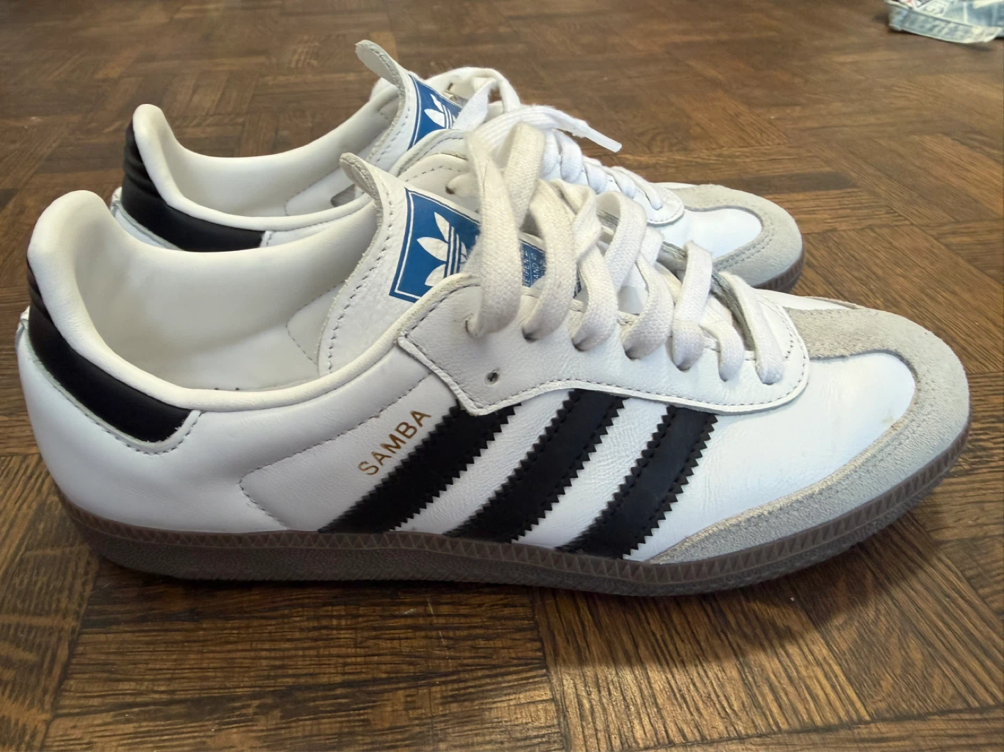 Adidas Samba OG White Black Sneakers Women’s Size 8 - photo 2