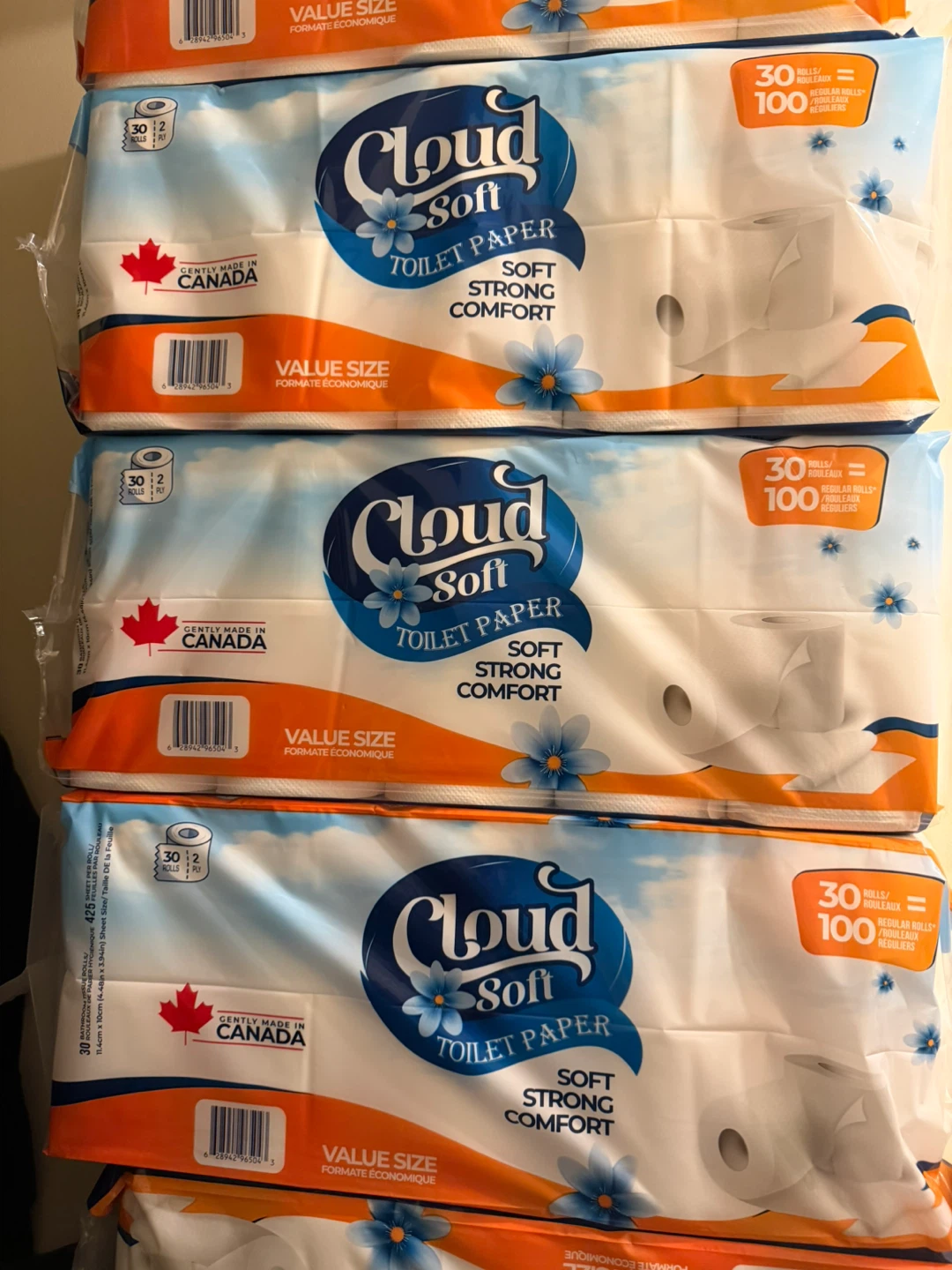 Cloud Soft Toilet Paper - 30 Rolls - photo 2