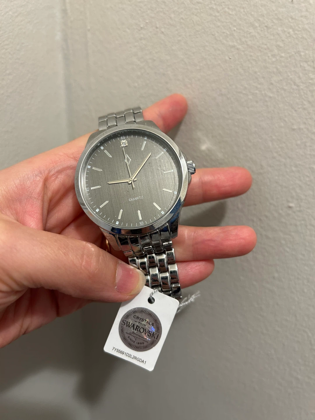 New NIC & SYD Men's Watch with Swarovski Crystal (Needs Battery) - photo 2