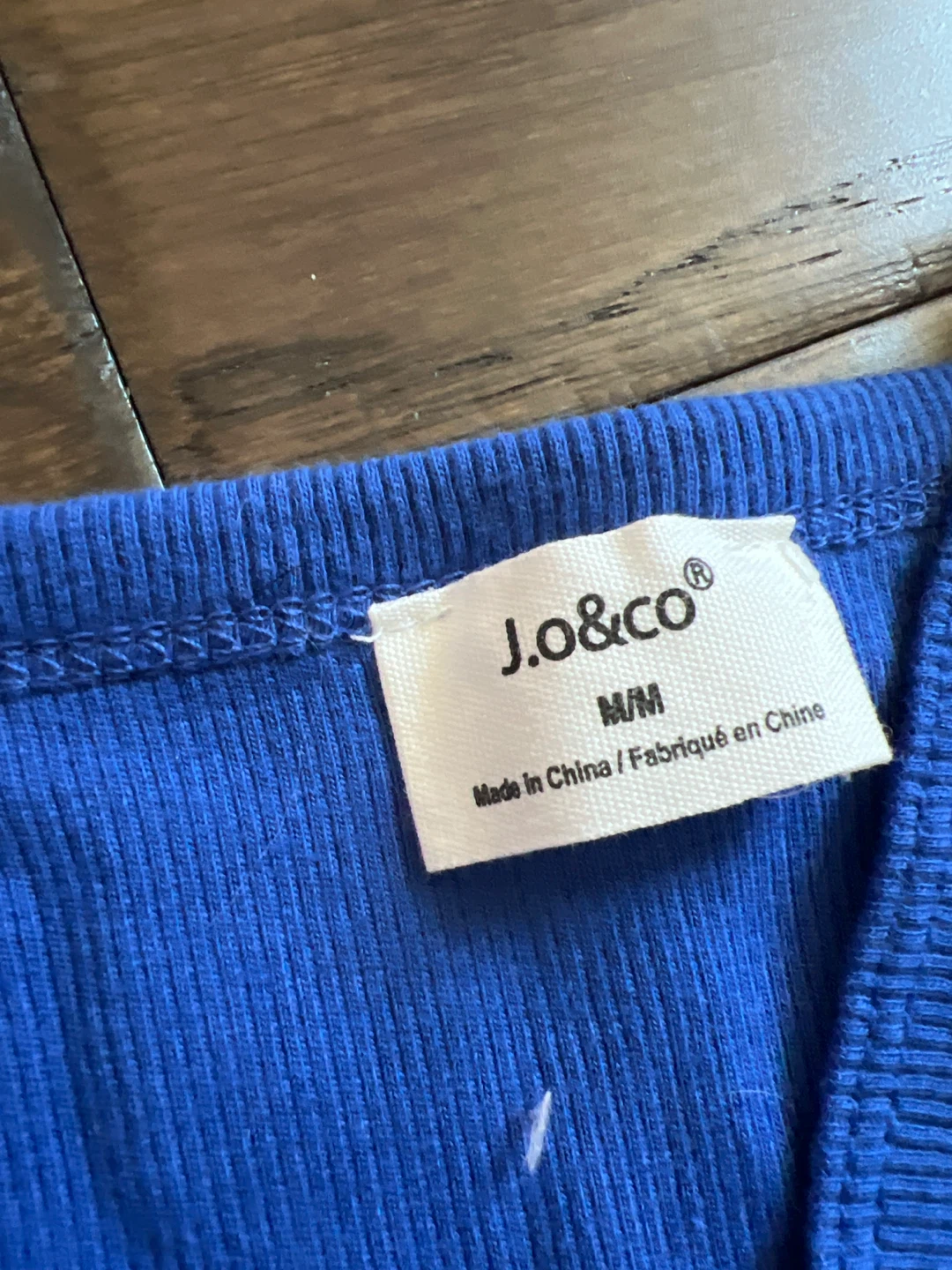J.O&CO Blue Ribbed Camisole Tank Top M - photo 2