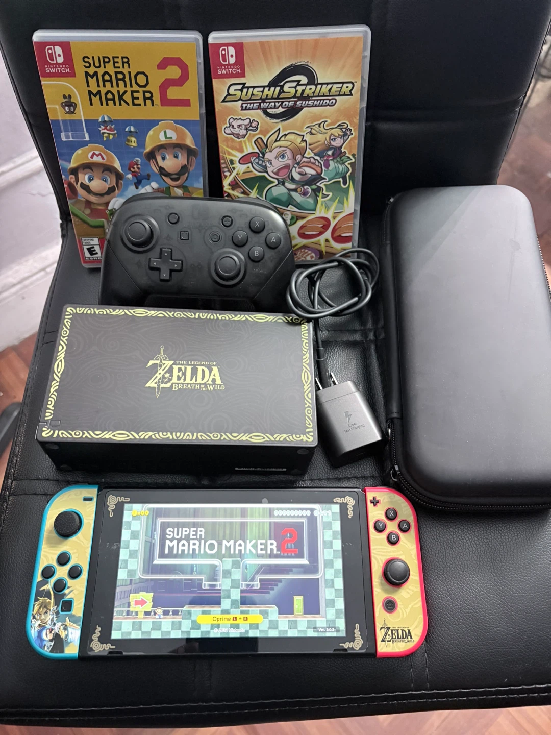Nintendo Switch Console with Games and Accessories - photo 2