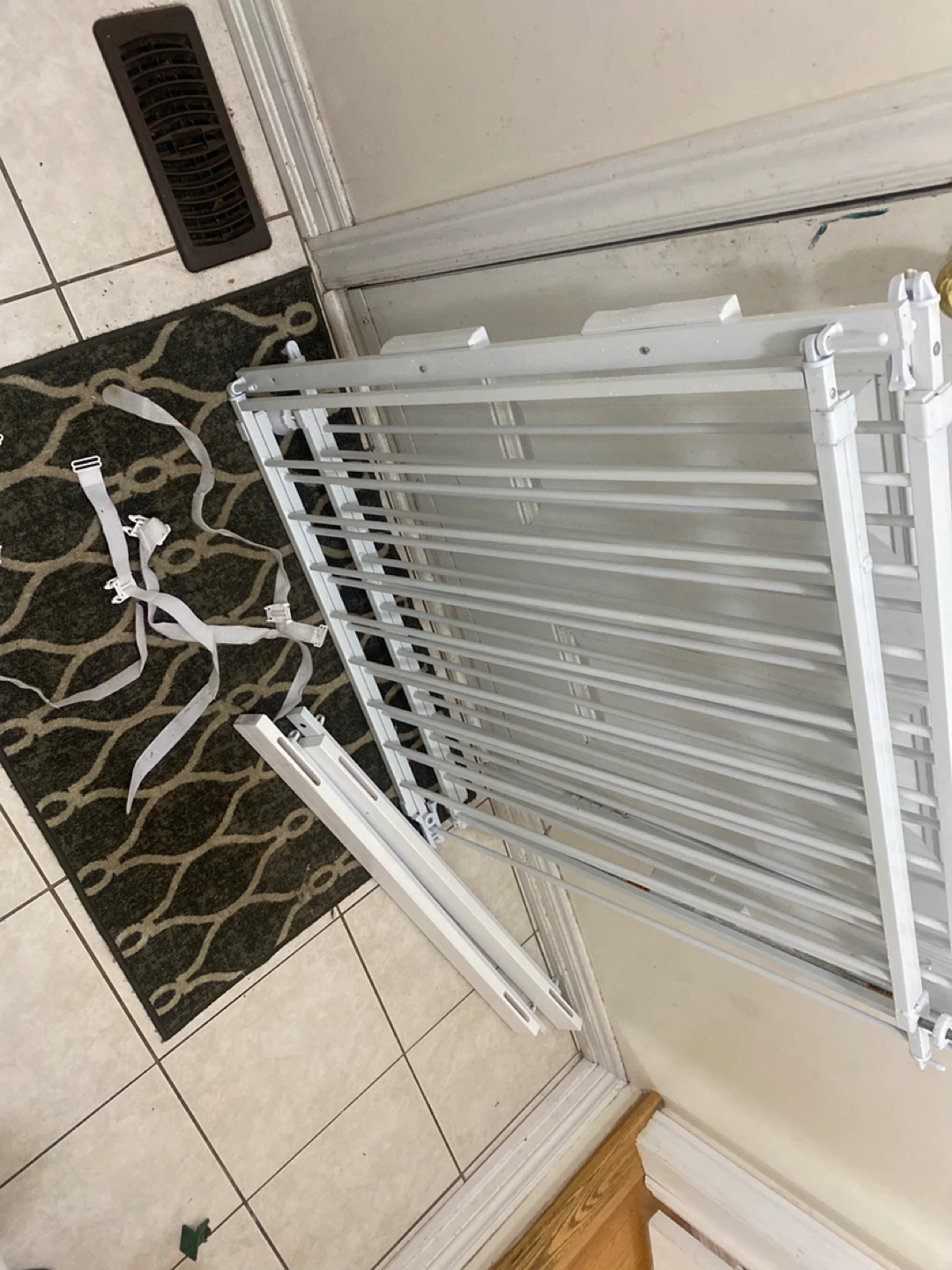 White Metal Baby Gate