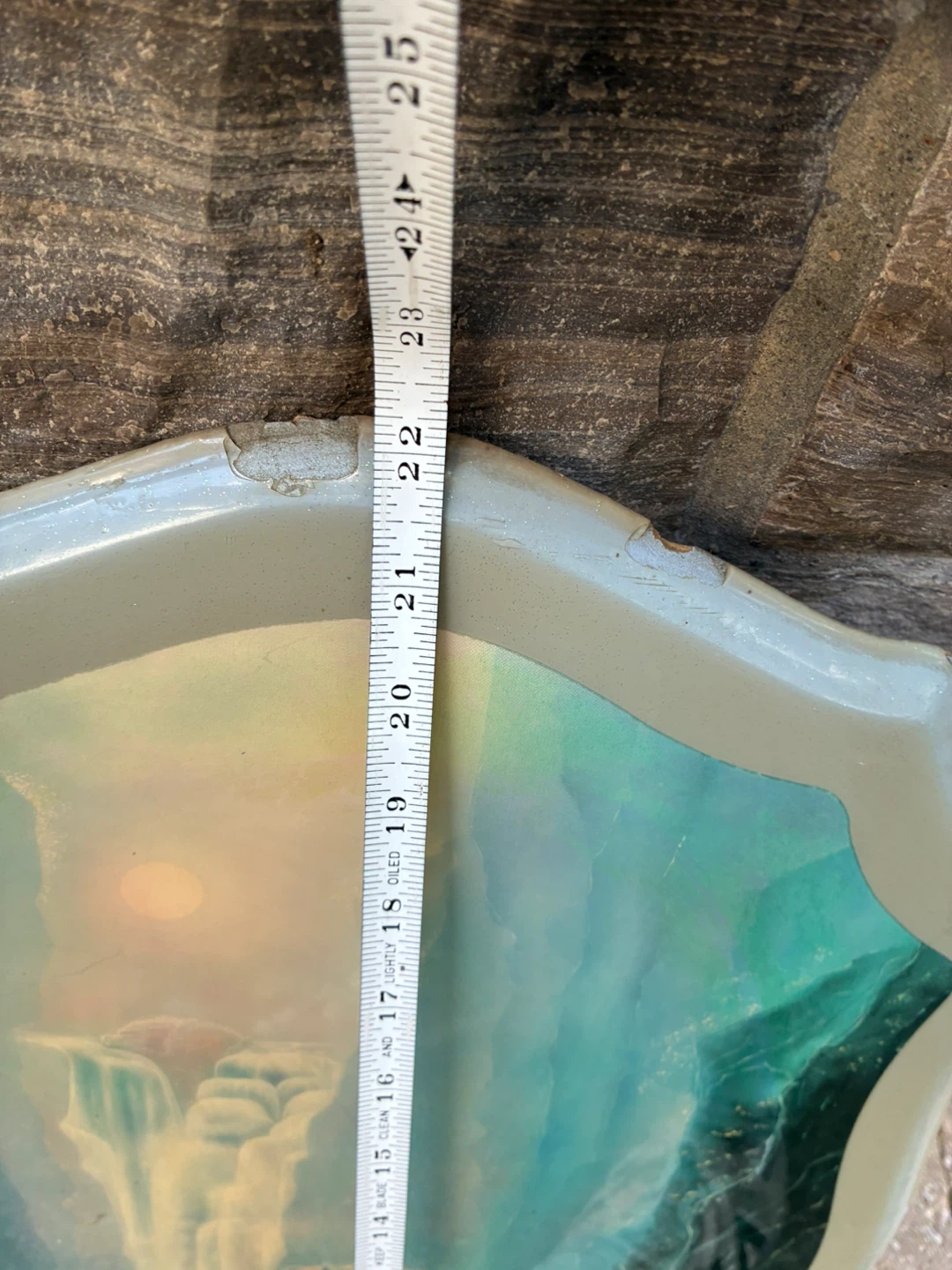 $6 Large Vintage 80’s Glitter Unicorn wall art waterfall - photo 4