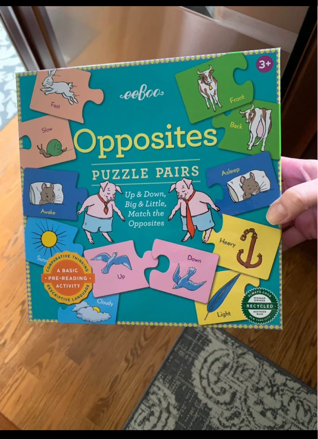 New Eeboo Opposites Puzzle Pairs ⚽️