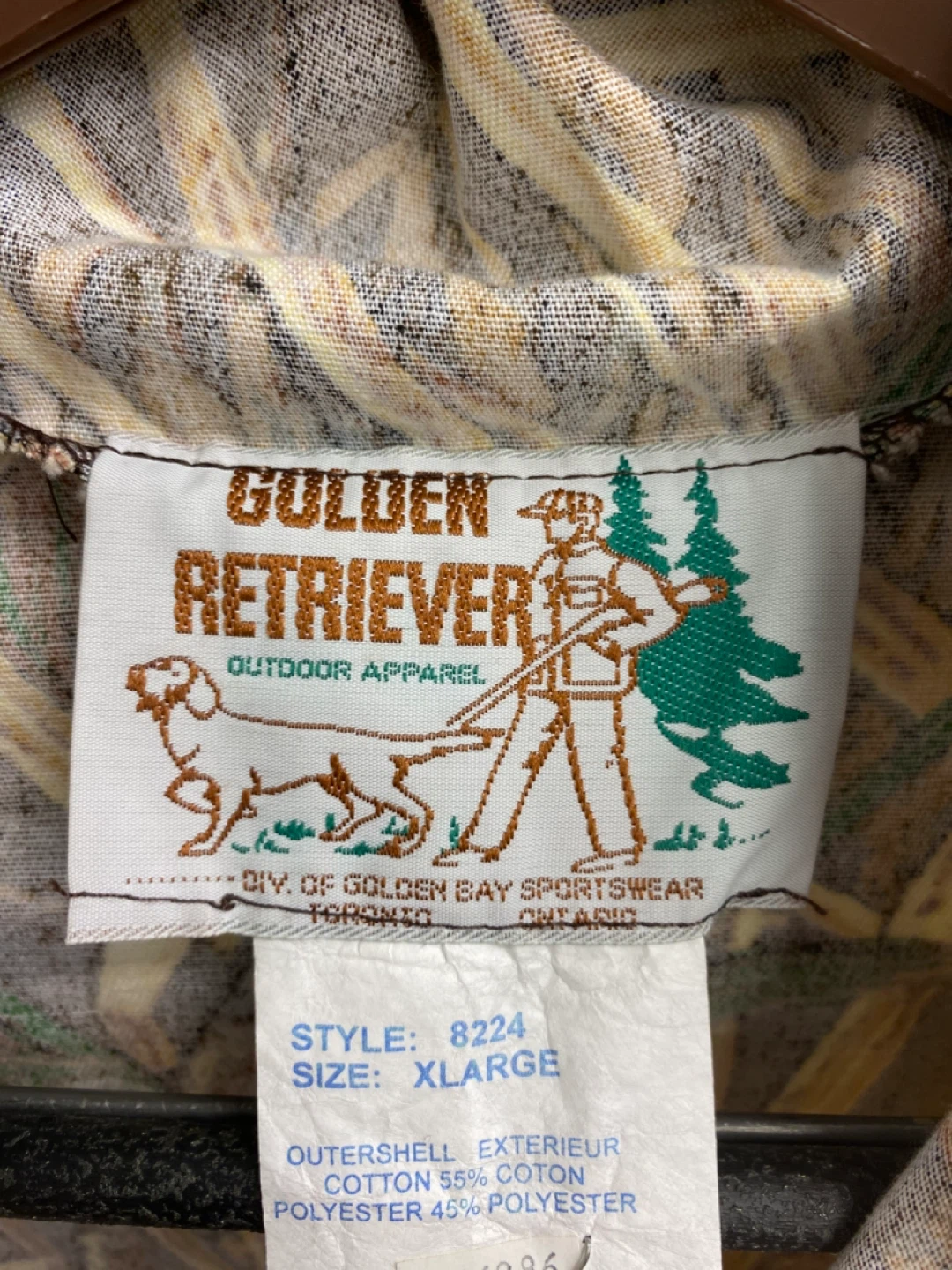 VTG 70s Golden Retriever Camo Jacket - XL - photo 3