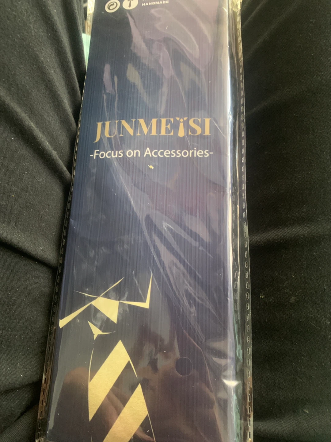 JUNMEISI Light Blue Pocket Square Set