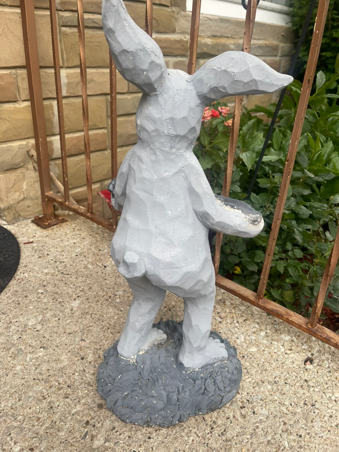 Gray Bunny Rabbit Statue ⚽ - photo 3