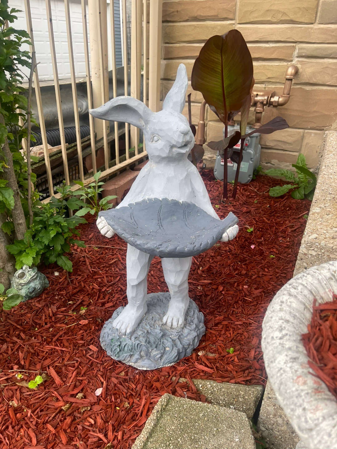 Gray Bunny Rabbit Statue ⚽ - photo 2