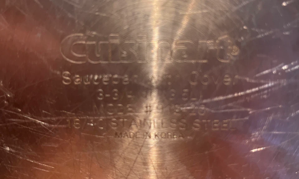 ⚽ Cuisinart Stainless Steel Saucepan with Cover - 3 Qt - photo 4