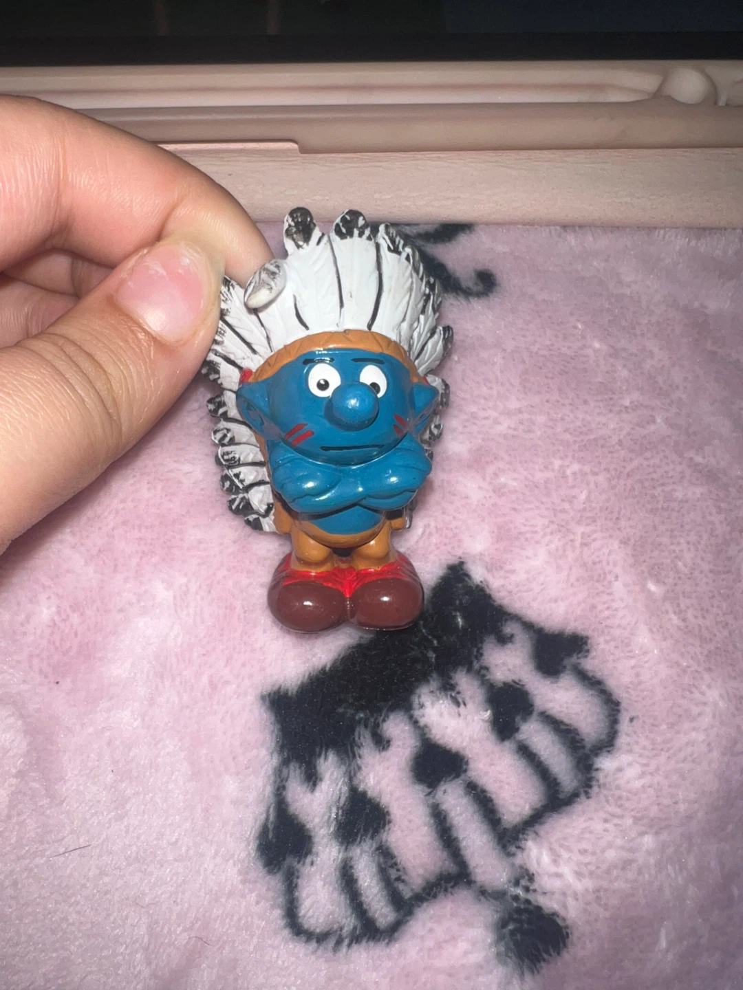 Schleich Smurf Figure Native American Headdress ⚽ - photo 2