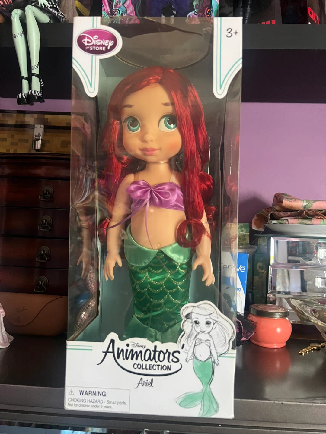 Disney Store Animators Collection Ariel Doll ⚽