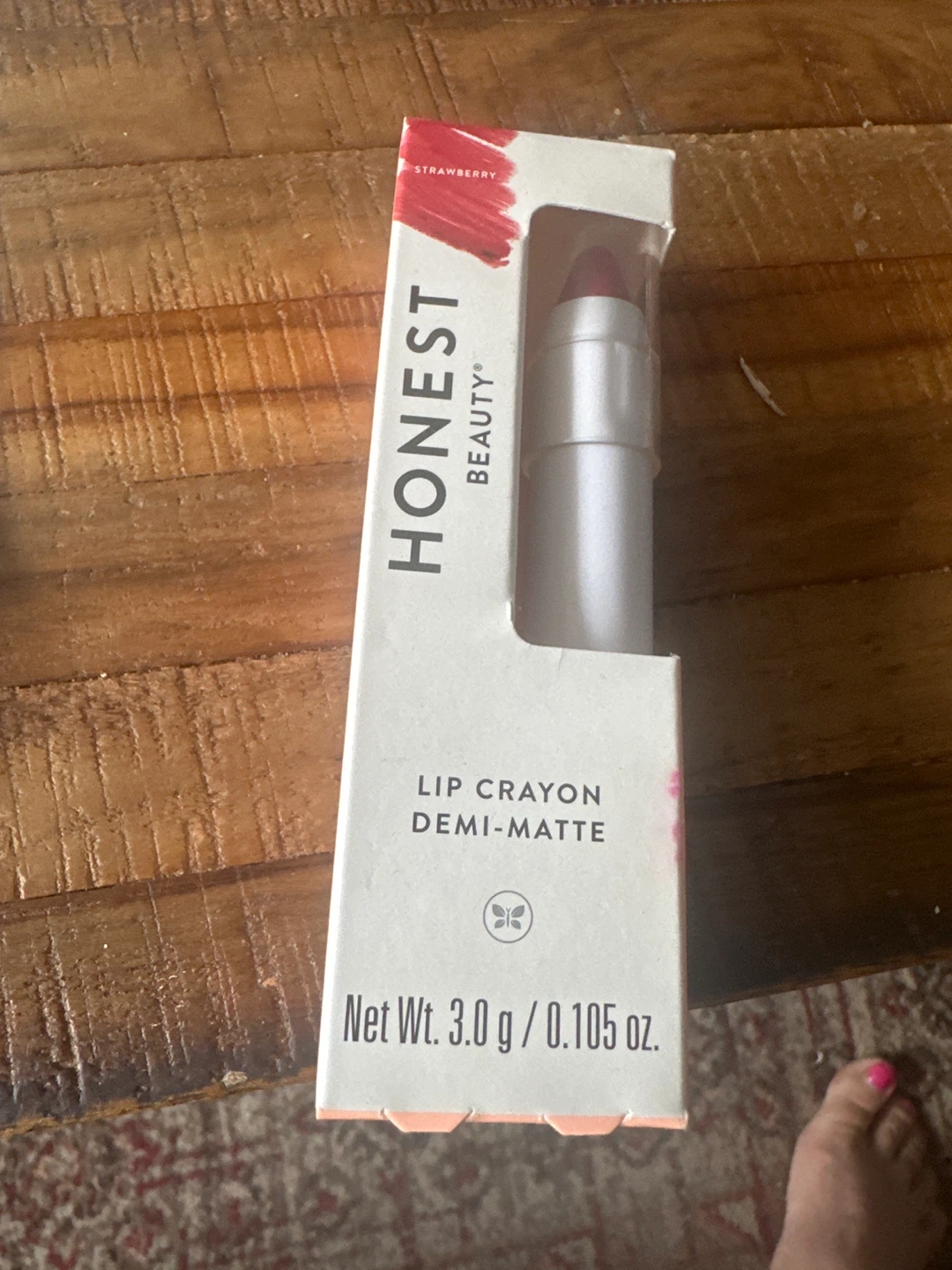 Honest Beauty Strawberry Lip Crayon Demi-Matte