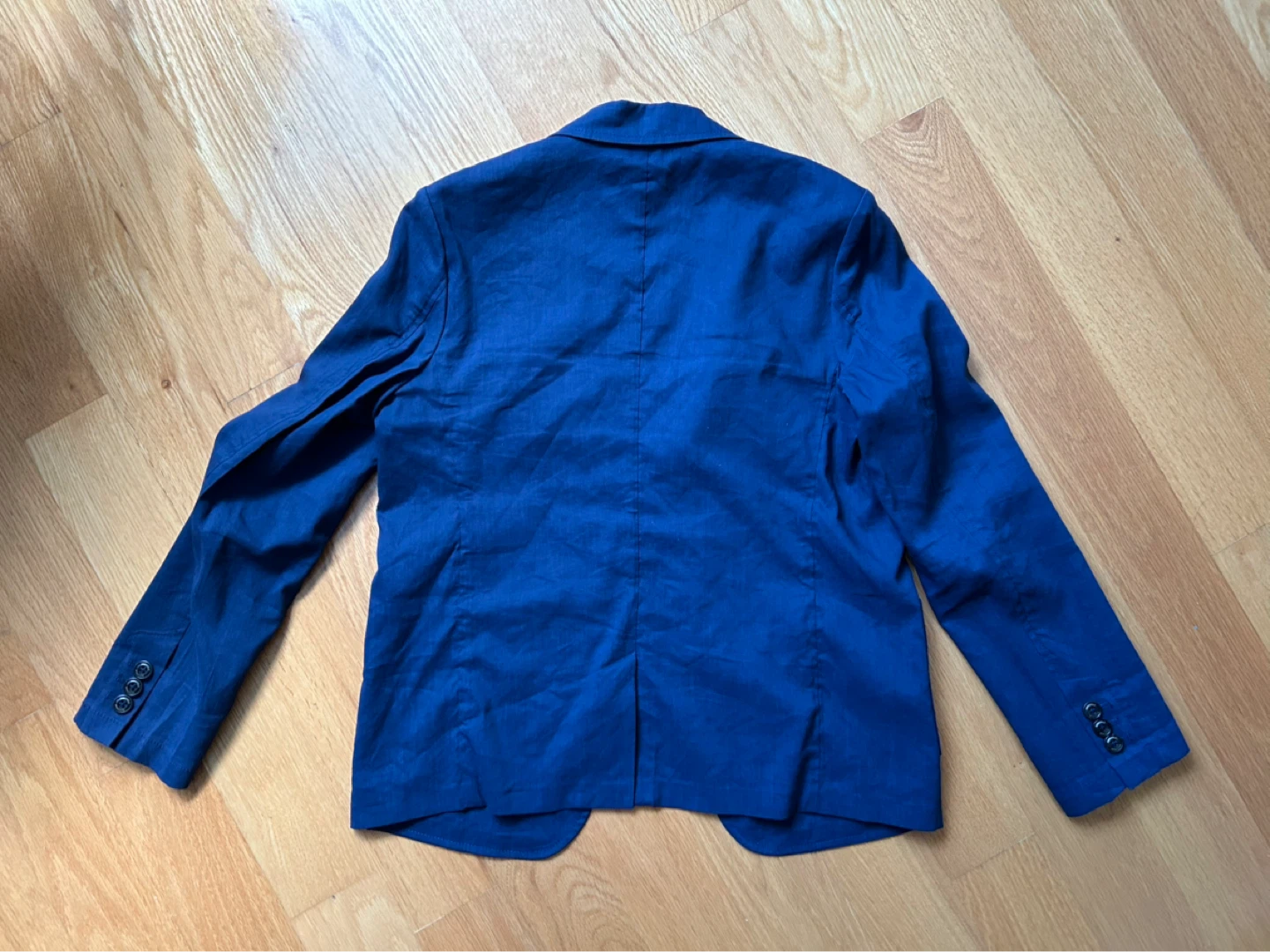 Beanpole Kids Blue Linen Blend Summer Blazer - Youth Size 155 - photo 5