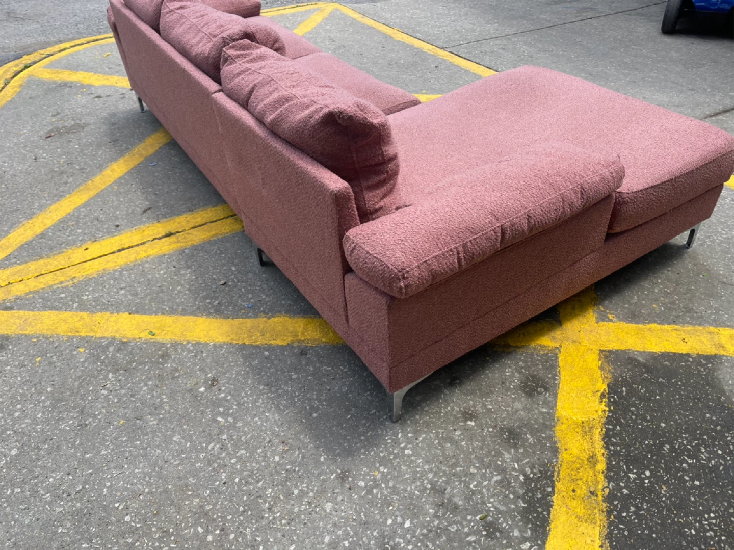 Pink Sectional Sofa - photo 3