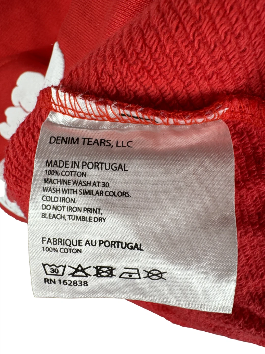 Red Denim Tear Hoodie LARGE / $40 CAD - photo 2