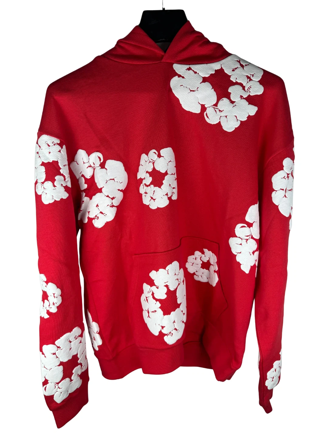 Red Denim Tear Hoodie LARGE / $40 CAD