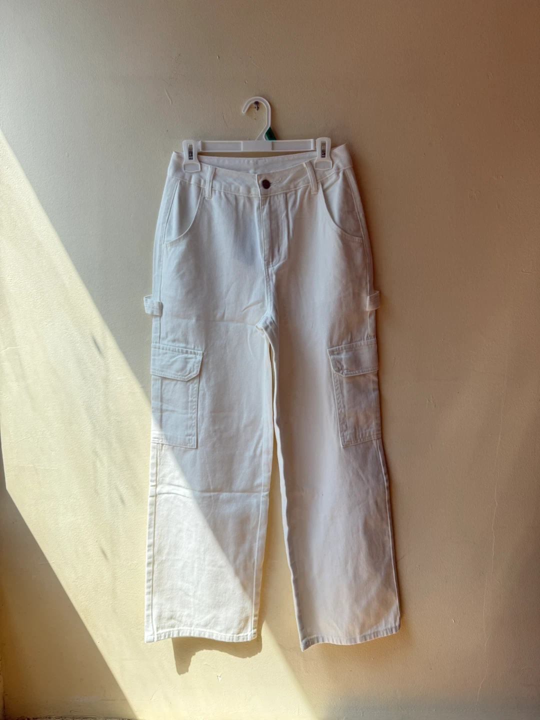 White Cargo Pants