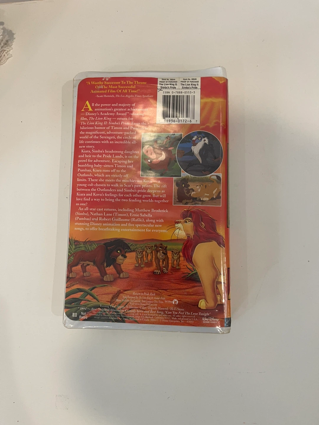 Disney's The Lion King II: Simba's Pride VHS - photo 2