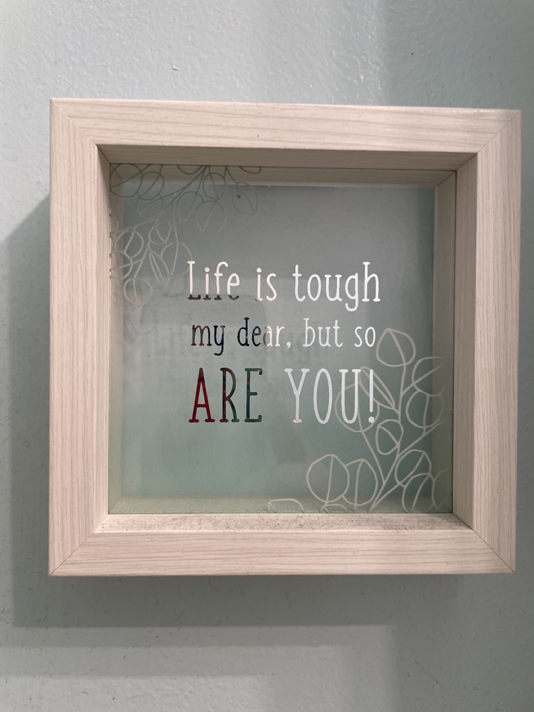 Inspirational quote wall art