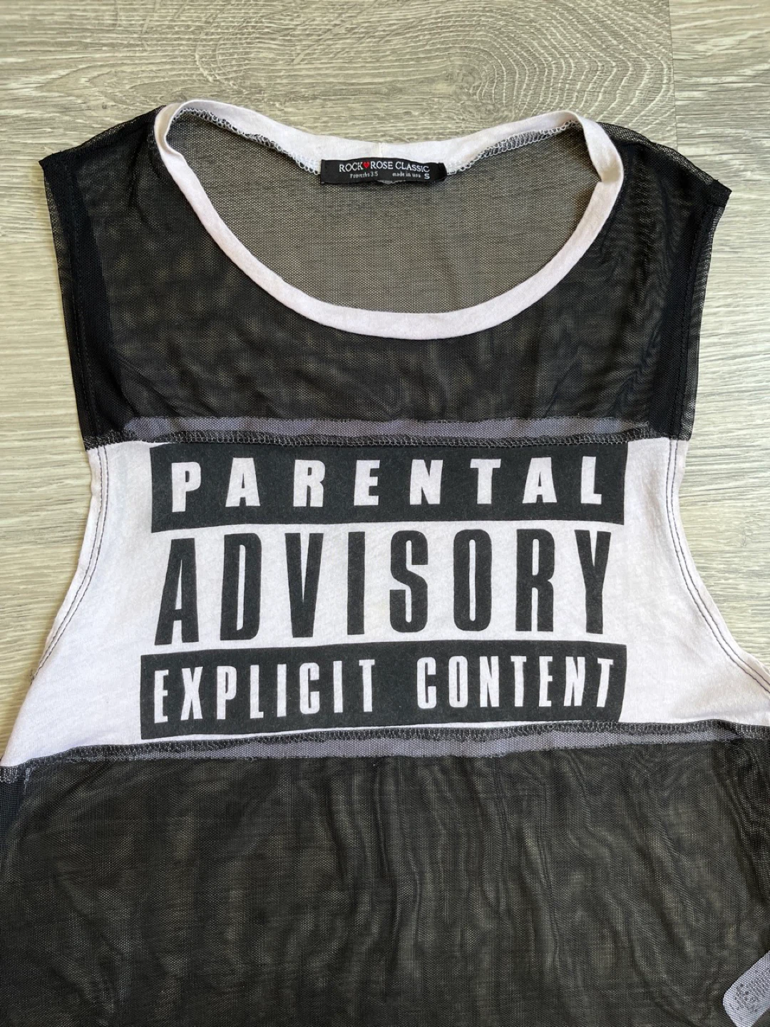 Parental Advisory Mesh Tank Top, Size S ⚽️ - photo 2