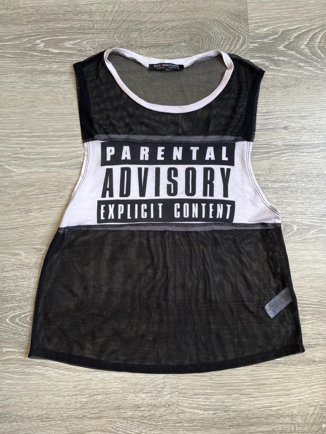 Parental Advisory Mesh Tank Top, Size S ⚽️