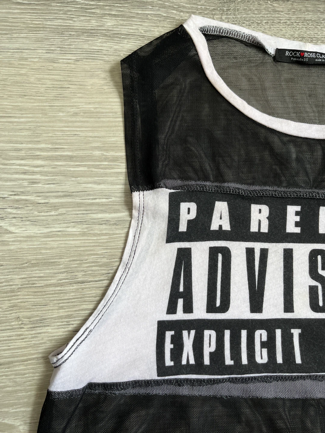Parental Advisory Mesh Tank Top, Size S ⚽️ - photo 4