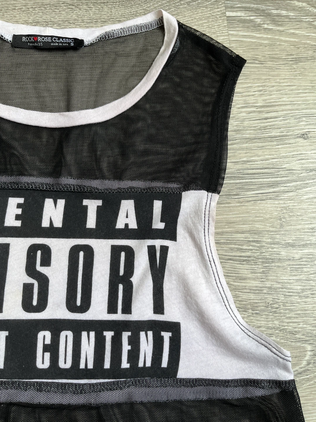 Parental Advisory Mesh Tank Top, Size S ⚽️ - photo 5