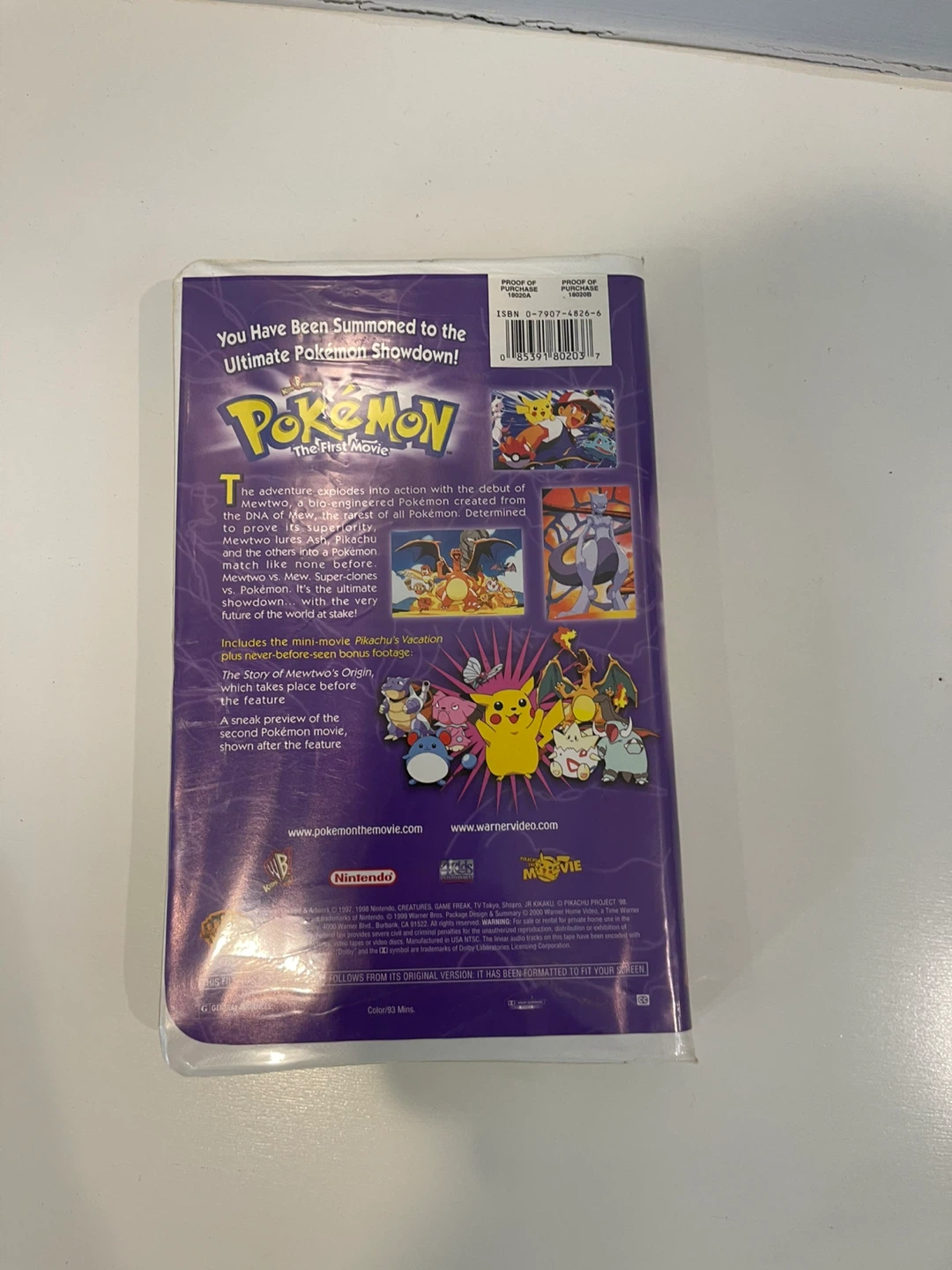 Pokemon: The First Movie VHS Tape - photo 2