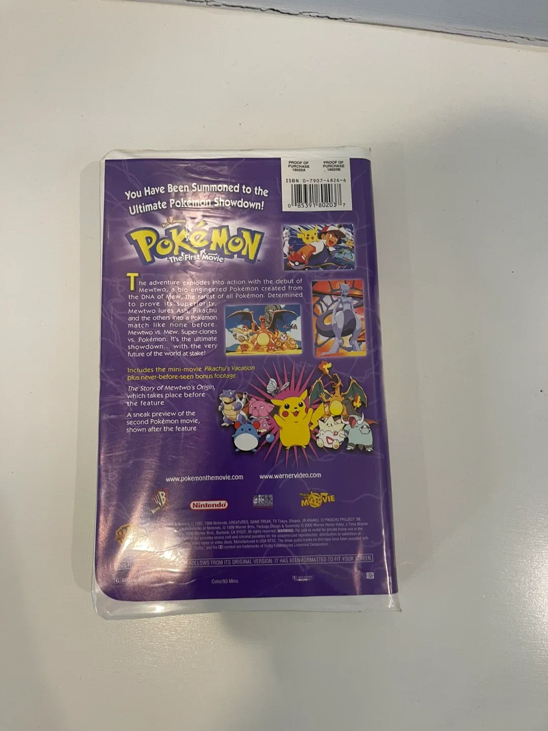 Pokemon: The First Movie VHS Tape - photo 2