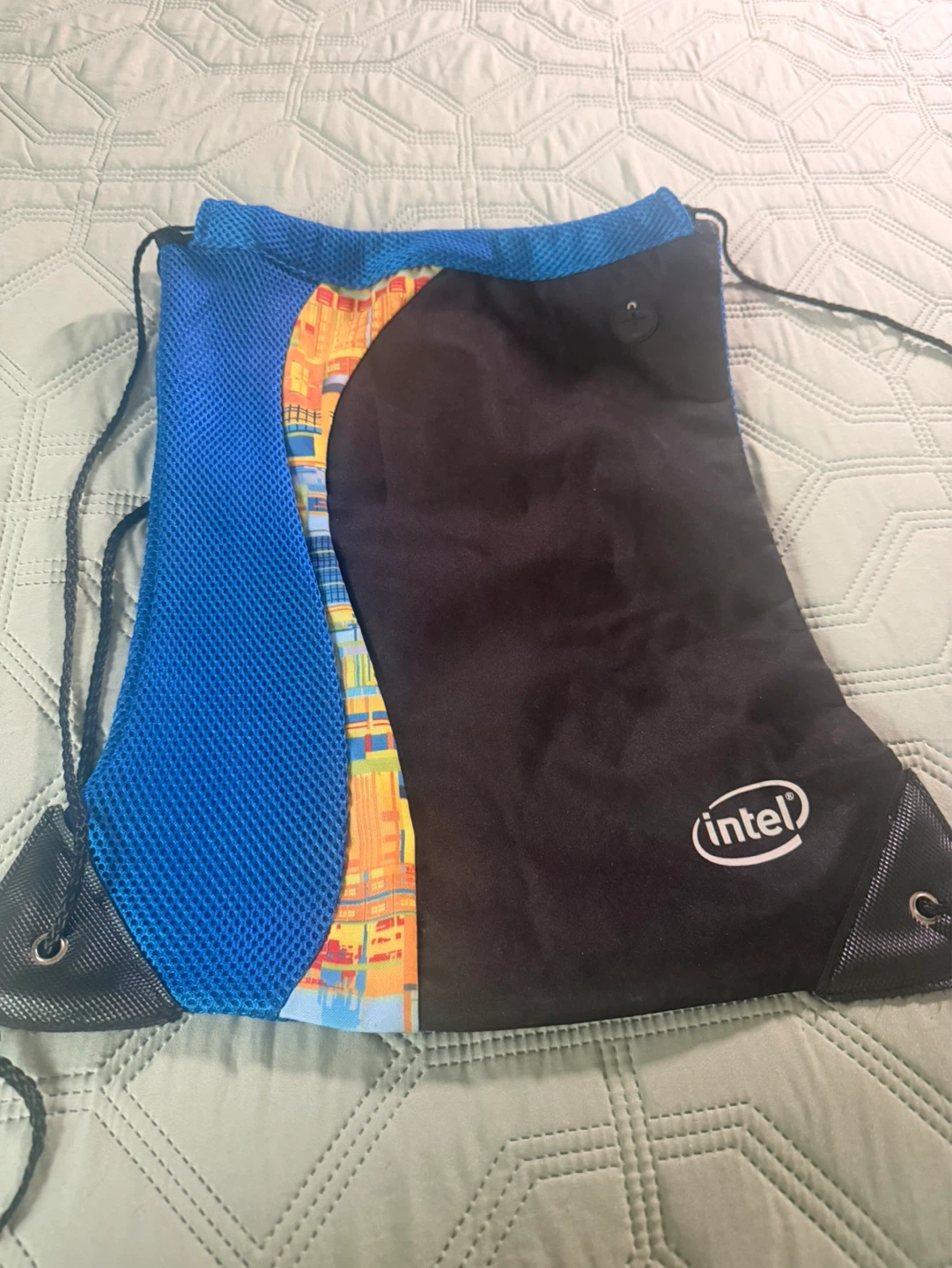 Intel Drawstring Backpack Bag