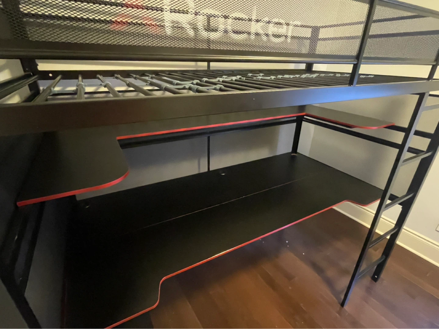 X Rocker Gaming Loft Bed with Desk + Matching Gaming Chair - photo 5