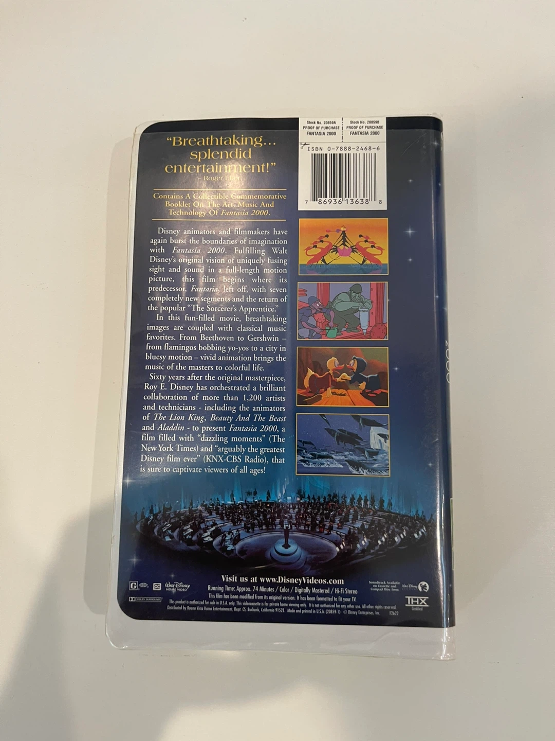 Walt Disney's Fantasia 2000 VHS - photo 2