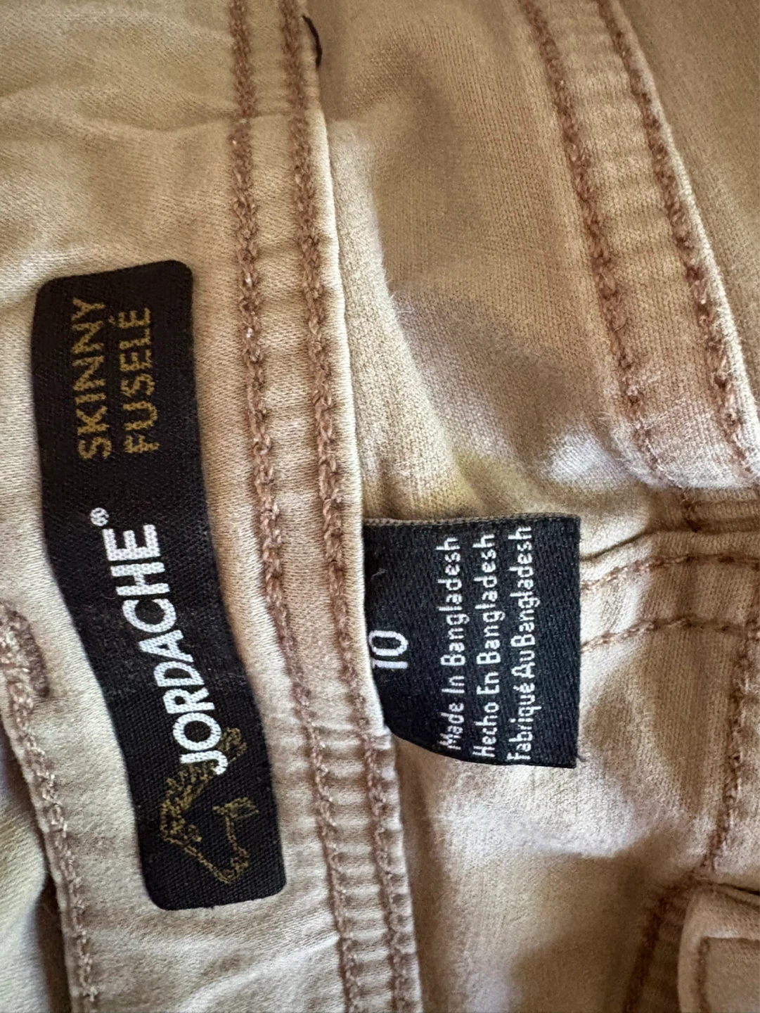 Jordache Skinny Fusele Pants Size 10 - photo 4