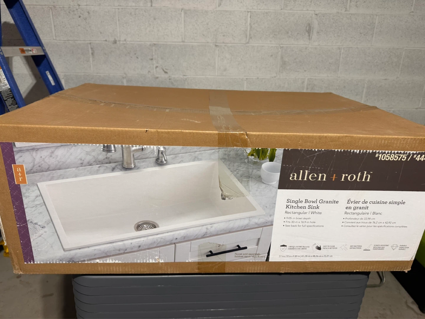 Allen + Roth Single Bowl Granite Kitchen Sink - photo 3