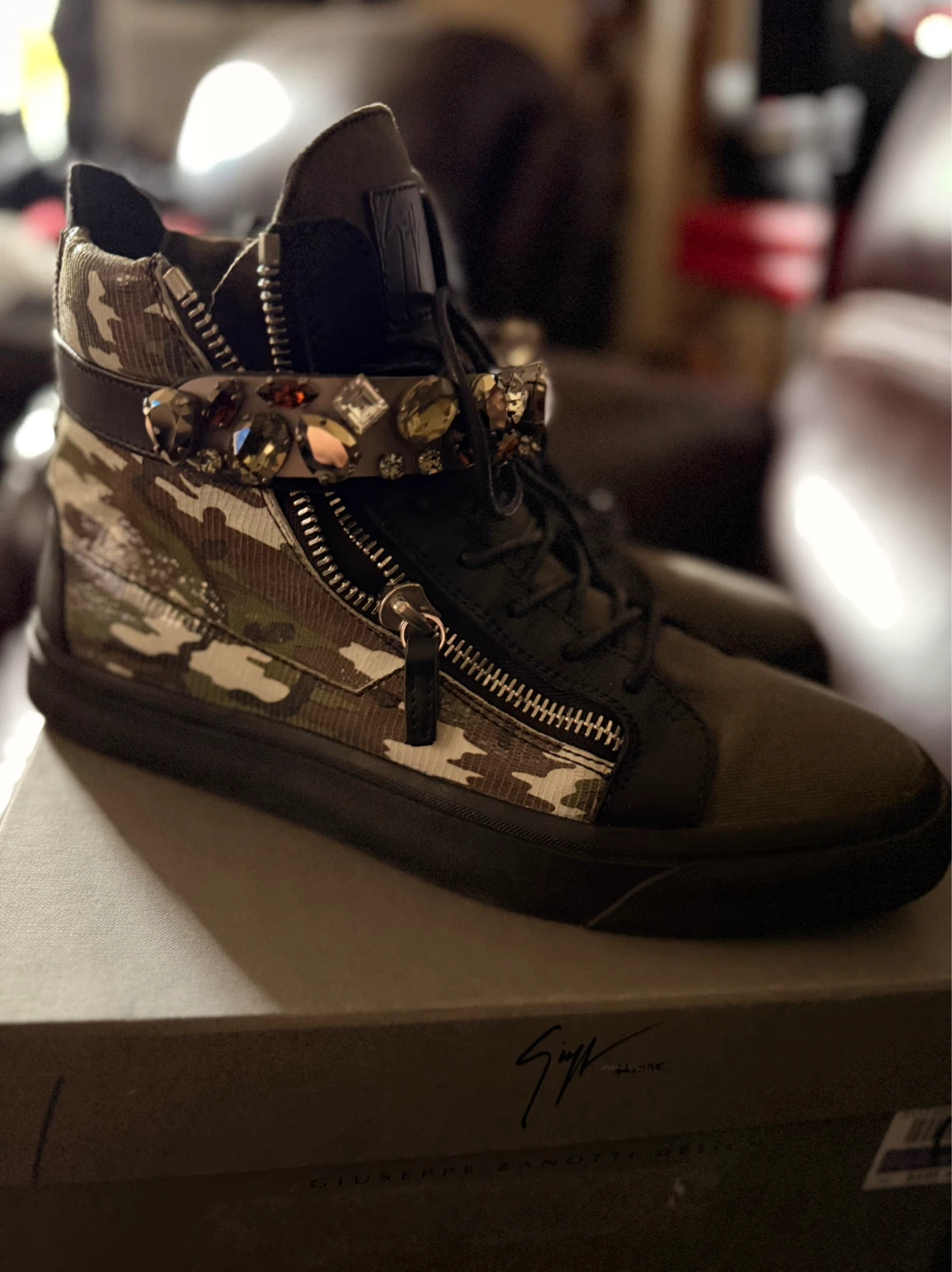 Giuseppe Zanotti Design High-Top Sneakers Size 11 - photo 5
