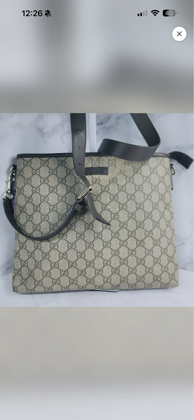 Gucci Brown GG Canvas Crossbody Bag