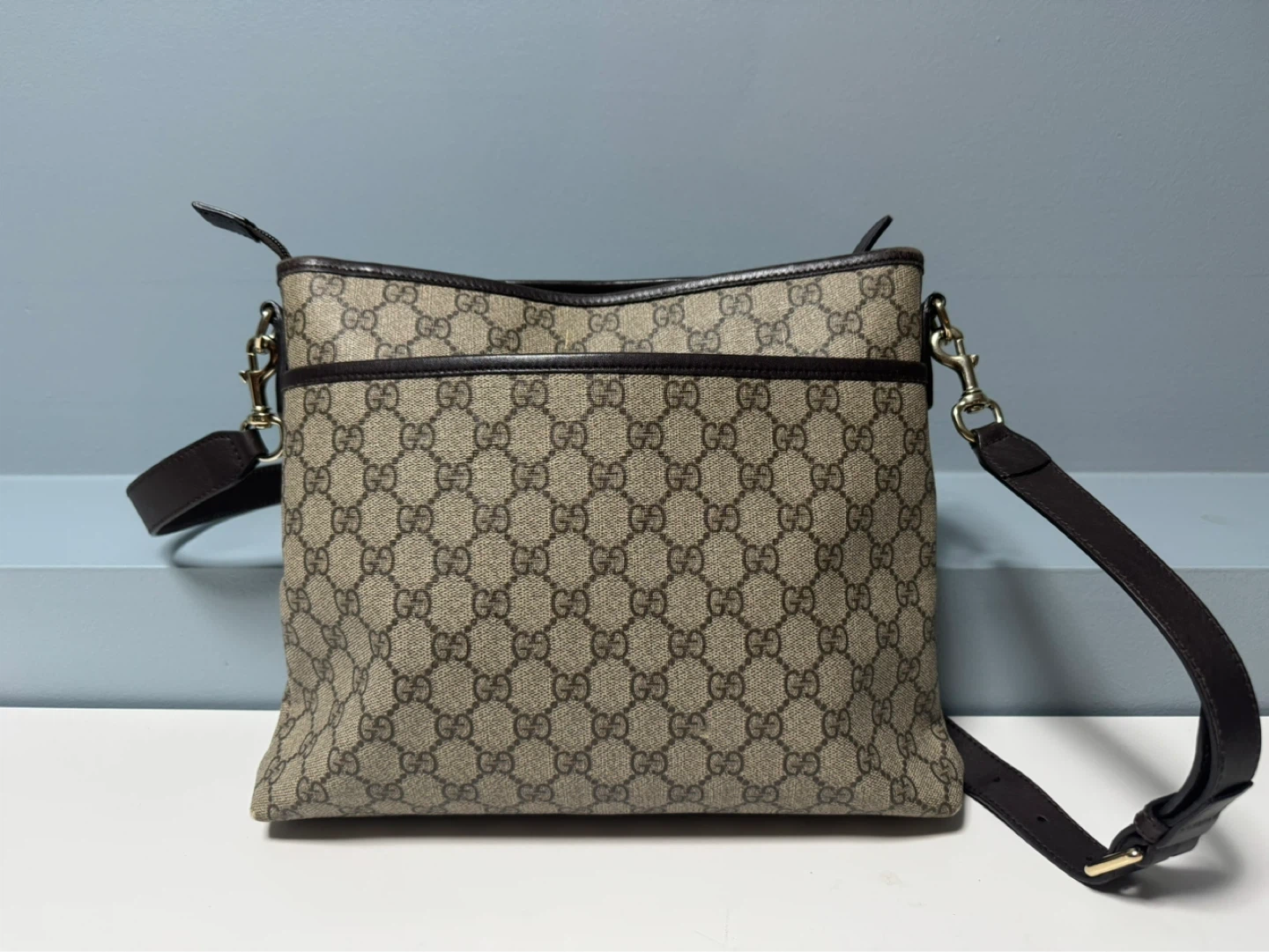 Gucci Brown GG Canvas Crossbody Bag - photo 3